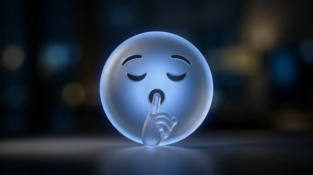 Trending quiet emoji face in 2026