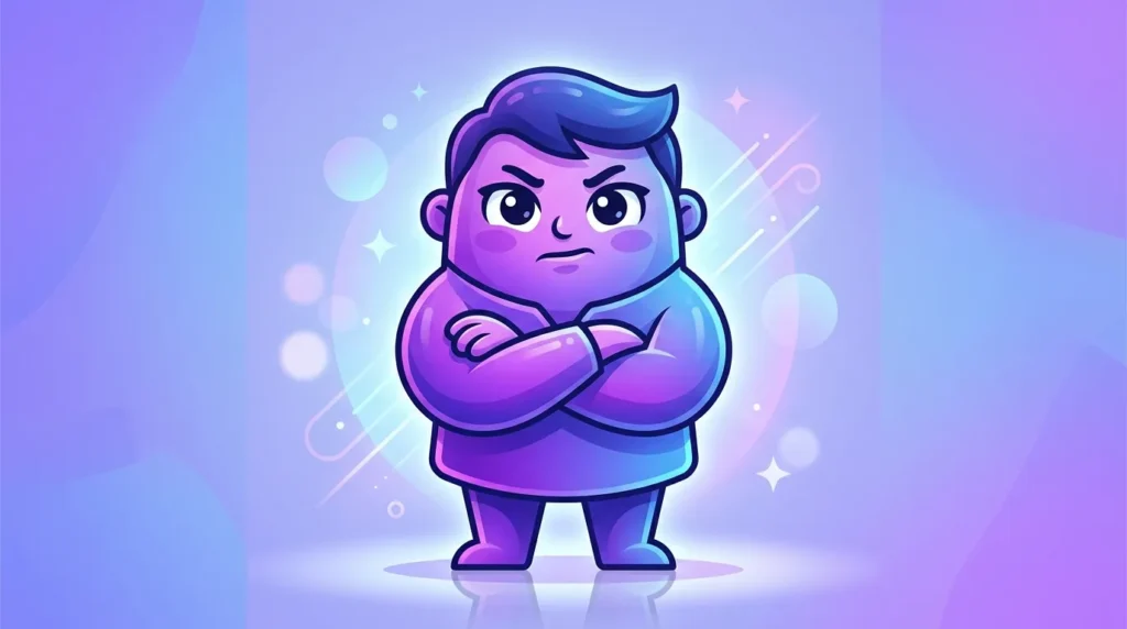 What do crossing arms emoji mean?