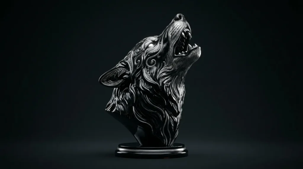 What do howling wolf emoji mean?