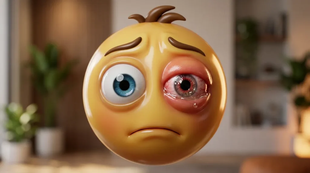 How to use pink eye emoji the right way