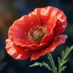 Poppy Flower emoji